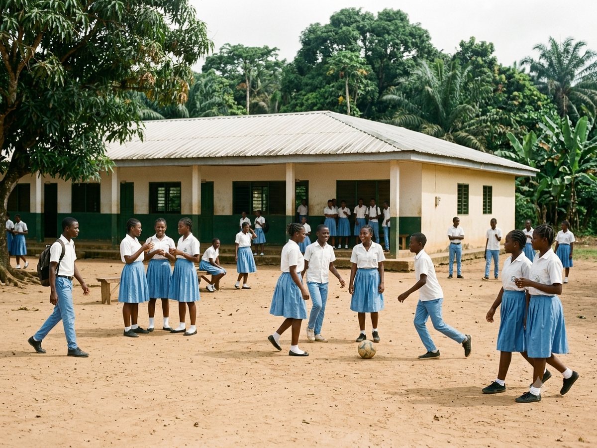 La cour, à la récréation